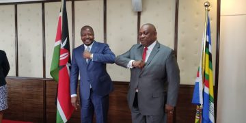 La situation de la Covid-19 au centre de l&rsquo;échange entre le ministre de la Santé Jean-Jacques Mbungani et son Homologue Kényan