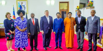 Assemblée nationale : Le processus électoral en RDC au menu des échanges entre Christophe Mboso et des diplomates occidentaux