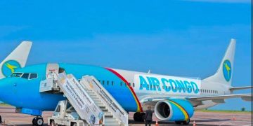 RDC : la compagnie aérienne nationale Air Congo réceptionne son troisième aéronef de type Boeing 737-800