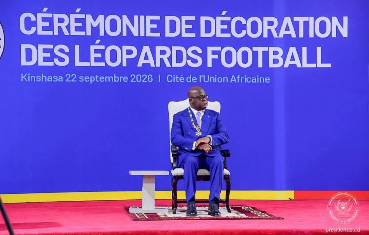 RDC : Tshisekedi décore les Léopards après leur retour au Mondial
